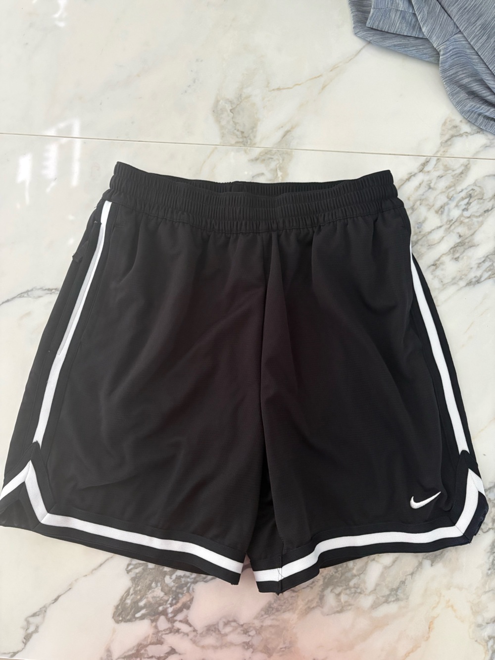 Nike Black Athletic Skort with White Stripe Trim
